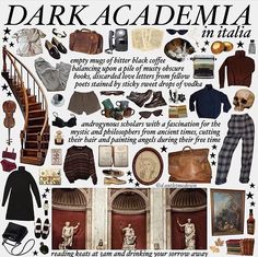 Estilo Dark, Dark Academia Style, Academia Aesthetics, Dark Academy, Aesthetic Dark Academia