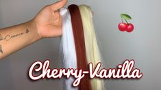 Red And Blonde Braids Mixed, Attachment Color Mixing For Braids, Mix Hair Color Ideas, Blended Color Knotless Braids, Braid Mixing, Braids With Color Underneath, Cherry Braids, Fall Color Braids