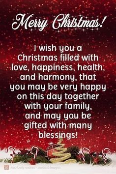 a merry christmas message with candy canes and candies