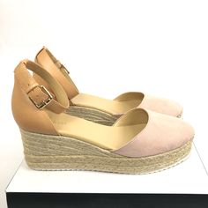 Nine West Ariela Women’s Espadrille Wedge Sandals New With Tag New With Box But No Cover/Lid Color: Blush, Tan, Cream Size Available 10m 9.5m Materials Man Made Textile Upper Smoke-Free Home Thank You For Stopping By My Closet, Bundle With Other Items From My Closet For The Best Deals Reasonable Offer Always Welcome. Make An Offer Please See The Photos Above My Listing For More Details And Measurement Beige Wedge Sandals With Removable Insole, Beige Platform Wedge Sandals Medium Width, Beige High Heel Wedge Sandals Medium Width, Beige Espadrilles With Cushioned Footbed And Wedge Heel, Beige Wedge Heel Espadrilles With Cushioned Footbed, Chic Beach Wedge Sandals Medium Width, Beige Closed Toe Wedge Sandals Medium Width, Beige Closed Toe Medium Width Wedge Sandals, Beige Closed Toe Wedge Sandals