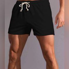 Men Solid Drawstring Waist Shorts Manfinity Hype-Mode Non-Stretch Drawstring Waist Regular Fit Measurements: Waist:29.9-41.3” Length:15” Hip Size:43.1” Thighs:27.2” Belt Size:59.1” 100% Polyester Care: Machine Wash Or Professional Dry Clean Black Gym Shorts With Drawstring, Black Workout Shorts With Drawstring, Black Drawstring Workout Shorts, Black Drawstring Shorts, Grey Sweat Shorts, Navy Blue Chinos, Mtb Shorts, Fishing Shorts, Green Chinos