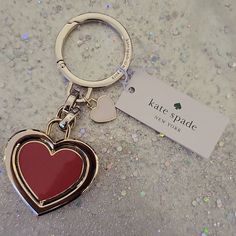 Nwt Kate Spade Keychain Red Kate Spade Jewelry As Gift, Kate Spade Aesthetic, Kate Spade Keychain, Elegant Red Kate Spade Jewelry, Kate Spade Glasses, Bridal Planner, Kate Spade Minnie Mouse, Kate Spade Bridal, Kate Spade Watch