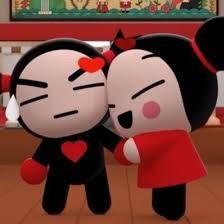 two cartoon characters standing next to each other in front of a television screen with the caption hello kitty and mickey mouse on it