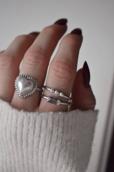 The Oh My! Silver Rings are each unique in their own way. Can be paired all together or just alone to still elevate your outfit! Sizes: 7 Material: Zinc Alloy Color: Silver Elevate Your Outfit, Silver Ring Set, Your Outfit, Oh My, Ring Set, Ring Sets, Zinc Alloy, Silver Rings, Ring