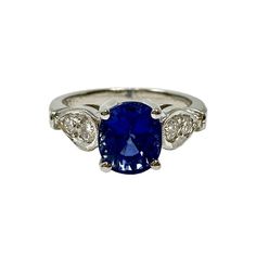 North Shore Exchange Diamond and Sapphire Ring Platinum Ring, Sapphire Diamond, Designer Jewelry, Platinum, Sapphire, Jewelry Design, Gemstones, Ring, Design