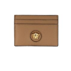 Style: Versace Mini Medusa Brown Card Case Wallet Material: Grainy Leather Features: 4 Card Slots, Center Slip Note Pocket Measures: 4" L x 3" H Card Case Wallet, 12 Pm, Leather Card Case, Card Case, Card Slots, Slots, Women's Accessories, Versace, Shoe Accessories