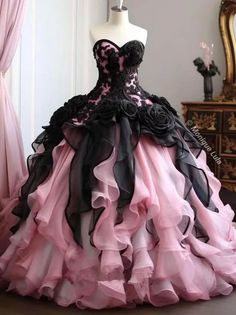 Fairy Prom Dresses, Fairy Prom Dress, Sweetheart Corset, Princess Fairy, Barbie Mode, Quince Dress, Masquerade Costumes, Pink Prom Dress, Sweetheart Prom Dress