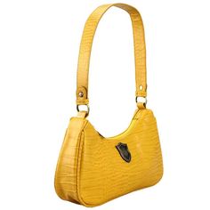 Features: Metal badge icon, zipper closure, and interior zipper pocket. Material: Synthetic Leather Dimensions: 11"L x 8.5"H x 4"D Care: Wipe clean with a damp cloth Hufflepuff Accessories, Hufflepuff Luggage, Hufflepuff Loungefly, Luxury Yellow Bags With Zipper Closure, Luxury Yellow Bag With Zipper Closure, Loungefly Harry Potter Bag, Hufflepuff Merchandise, Luxury Yellow Shoulder Bag With Zipper Closure, Badge Icon