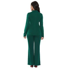 Green Lady Blazer with Pant Set Green Long Sleeve Pantsuit For Fall, Womens Green Blazer, Green Lady, Ladies Blazer, Pant Sets, Pant Set, Pants Set, Blazer, Pants