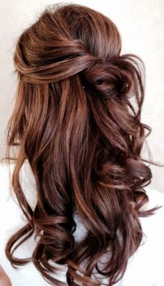 More Fabulous Pins: Wedding Hair Ideas: Half Up Half Down Hairstyles Princess Beauty, Everyday Hair, Fishtail Braid, Trendy Hair, Brown Hair Colors, Great Hair, Hair Care Tips