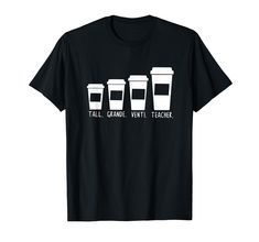 PRICES MAY VARY. Coffee Themed Teacher T-shirt, Tall Grande Venti Teacher, Sweet Coffee Teacher Shirt, Short Sleeve Teacher Tee Back to School, Teacher Shirt, First Day, School Shirt, Team Teacher, Gift for Teacher, Teacher Tee, Back to School Tee, Hello School Shirt, Teacher Appreciation, Gift Teacher, Teach Coffee Repeat, Teach Repeat Lightweight, Classic fit, Double-needle sleeve and bottom hem Hello School, Teacher T Shirts, Back School, First Day School, Sweet Coffee, School Tees, Teacher Teacher, Teacher Tees, Gift Teacher