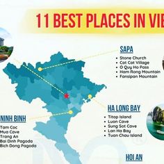 the best places in vietnam are located on this map