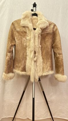 Women's Rabbit Fur Jacket Natural Beige Cream Tan Small with pelt ties | eBay Classic Fitted Faux Fur Outerwear, Fitted Cream Fur Coat With Faux Fur Trim, Cream Fitted Fur Coat With Faux Fur Trim, Classic Beige Fur Coat With Faux Fur Lining, Fitted Beige Outerwear With Faux Fur Lining, Fitted Beige Fur Coat With Faux Fur Lining, Classic Beige Fur Coat With Faux Fur Trim, Fitted Cream Outerwear With Faux Fur Trim, Classic Fitted Outerwear With Faux Fur Lining