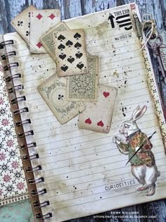 Alice In Wonderland Altered Book, Alice In Wonderland Journal Ideas, Alice In Wonderland Scrapbook, Alice In Wonderland Journal, Wonderland Crafts, Alice In Wonderland Crafts, We Are All Mad Here, Alice In Wonderland Illustrations, Alice In Wonderland Book