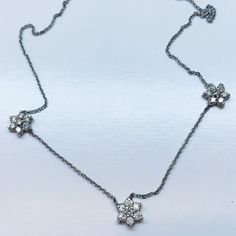 0.50 Carat Floral Diamond Necklace by BFJewelryEst1984 on Etsy Diamond White Jewelry With Flower Shape And Diamond Accents, Diamond White Diamond Flower-shaped Jewelry, Diamond White Flower-shaped Diamond Jewelry, Dazzling Cluster Jewelry With Pave Setting, Diamond White Flower-shaped Jewelry With Single Cut Diamonds, Fine Jewelry Platinum Flower Shaped Jewelry, Cubic Zirconia Cluster Jewelry With Pave Setting, White Gold Flower-shaped Jewelry With Pave Setting, White Gold Cubic Zirconia Flower Shaped Diamond Necklace