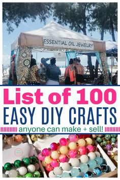 the ultimate list of 100 easy diy crafts that anyone can make and sell in one day