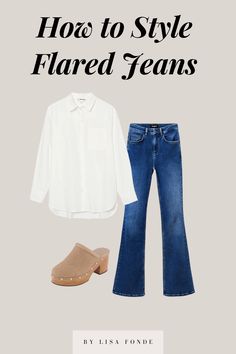 Flare Jeans Style Outfit Ideas, Flare Jeans Outfit Fall 2023, High Waisted Flare Jeans Outfit Fall, Flare Jeans Outfit 2023, High Waist Jeans Outfit Ideas, Cropped Flare Jeans Outfit Fall, Tops To Wear With Flare Jeans, High Waist Flare Jeans Outfit, Jean Outfit Aesthetic