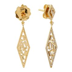 Modern style diamond jewelry . this Earrings is made of gold and diamond material and is capable of reflecting some light to produce a natural glow. which is a unique feature found only in premium jewelry. Info- These Earrings are handmade in 18k Gold: 3. 575 grams and Diamond : 0. 87 cts (OPS-19528)  Care- This jewelry is made by hand featuring detailed workmanship. Be careful to avoid dropping or banging as physical impacts can result in damage to the pieces including stones falling off. To care for your or jewelry, take caution to keep away from harsh chemicals, Perfume, and Water. You may wipe with a clean polishing cloth to maintain a beautiful shine. Keep in mind that extensive exposure to saltwater, sunlight or harsh chemicals can permanently damage your handmade jewelry. When not i Luxury Diamond Earrings With Baguette Cut, Luxury Baguette Cut Diamond Earrings With Accents, Luxury Baguette Cut Diamond Earrings, Luxury Baguette Earrings For Formal Occasions, Diamond Baguette Earrings For Formal Occasions, Baguette Diamond Earrings For Formal Occasions, Luxury Marquise Diamond Earrings For Evening, Luxury Marquise Diamond Earrings, Luxury Diamond Earrings With Baguette Diamonds