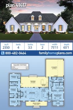 two story house plan with 3 bedroom and 2 bathrooms