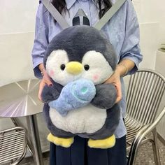 Cute Plush Penguin Backpacks Women Cartoon Fun Shoulder Bag New Trendy Personalized Girl Fashion Knapsack Kawaii Animal Rucksack Main Material: Cotton Fabric Lining Material: POLYESTER Hign-concerned Chemical: none Backpacks Type: Softback Interior:... Backpacks Women, Rucksack Style, Plush Penguin, Cartoon Fun, Kawaii Penguin, Doll Backpack, Women Cartoon, Cartoon Bag, Kawaii Animals