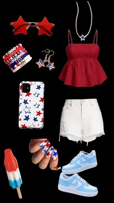 4th of July outfit #outfitinspo #4thofjuly July Outfits, 4th Of July Outfit, 4th Of July Outfits, Fourth Of July, 4th Of July, Red White, Outfit Inspo, Red, Blue