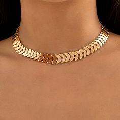 FREE SHIPPING ON ALL ORDERS OVER $50 | 100% SATISFACTION GUARANTEED Click "ADD TO CART" To Get Yours Now | Up To 60% OFF ✨ This Arimonz Trendy Petals Shape Neck Chain Choker Necklace for Women is made with high-quality materials, smooth edges, and a shiny finish. The gold color makes it elegant and glamorous. This choker can be matched with any style, from casual to party. It's a perfect jewelry piece to make all your outfits standout. Specifications: Metals Type: Iron alloy Material: Metal Neck Gold Chain Choker, Short Neck, Neck Chain, Chain Choker Necklace, Smooth Edges, Buy Gold, Collar Jewelry, Color Dorado, Beautiful Necklace