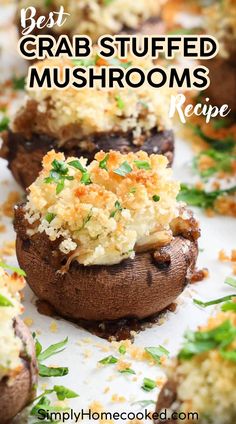 the best crab stuffed mushrooms recipe