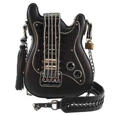 Turn It Up Handbag by Mary Frances Image 1 Mary Frances Handbags, Novelty Handbags, Music Bag, Guitar Bag, Mary Frances, Idee Cosplay, Western Accessories, Estilo Punk, Shoulder Chain