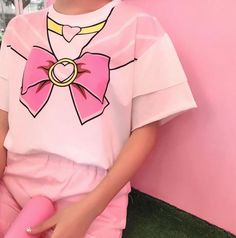 Kawaii Sailor Moon Bowknot T-shirt + Shorts Kawaii Sailor Moon, Sailor Moon Party, Summer In Japan, Sailor Moon Shirt, Sailor Moon Outfit, Sublimacion Ideas, Trendy Outfit Inspo, Kawaii Harajuku, T Shirt And Shorts