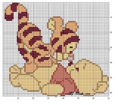 a cross stitch pattern with an image of a cartoon character holding a basketball ball in it's right hand