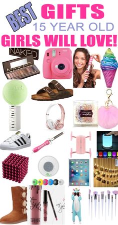 Gifts 15 Year Old Girls! Best gift ideas and suggestions for 15 yr old girls. Top presents for a girl on her fifteenth birthday or Christmas! Coolest gifts for that special girl. Get the top gifts on any tween or teen girls gift list or gift guide now! 15th Birthday Present Ideas, Teen Gift Guide, Fifteenth Birthday, Diy Ombre, Presents For Best Friends