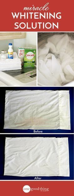 the instructions for how to make a whitening solution in an unmade bed frame