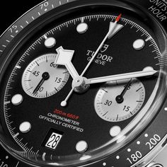 Tudor Black Bay Chrono Black Dial with Black Fabric Strap- 41mm Sport Chic Style