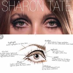 Klasik Hollywood, Taupe Eyeshadow, Beauty Make-up, Sharon Tate