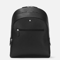 Combining functionality with refined city style, this backpack is a suitable companion for navigating the city. Its Saffiano-printed leather ups the sophistication factor, whilst the bag’s three compartments offer ample room for documents, devices and writing instruments. The exterior compartment features the Montblanc emblem in a new larger size. Luxury Office Backpack, Classic Office Backpack, Classic Leather Backpack For Formal Occasion, Classic Leather Backpack For Business Trips, Elegant Backpack For Business Trips, Elegant Leather Backpack For Business Trips, Classic Black Leather Backpack For Formal Use, Classic Black Leather Backpack For Formal Occasions, Elegant Business Backpack