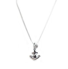 You will Stay Strong & Steadfast wearing this Dainty Anchor Charm Necklace. Sample, 925 Sterling Silver, Rhodium Plated, 15x12MM. Comes with your choice of a 16", 18" or 20" 1MM Rounded Box Chain. Everyday Silver Anchor Jewelry, Everyday Silver Jewelry With Anchor Shape, Silver Anchor Jewelry With Lobster Clasp, Silver Anchor Necklace In Sterling Silver, Classic Silver Anchor Jewelry, Anchor Charm, Anchor Necklace, Round Box, Stay Strong