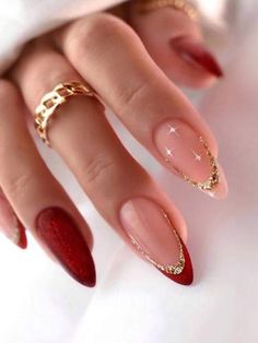 comment and like for more. Nagel Tips, Gold Nail, Her Nails, Wedding 2024