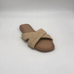 Size: 9 Condition: New Never Been Worn (But No Tags) Color: Tan Navy Cross, Cross Strap Sandals, Navy Shoes, Cross Straps, Strap Sandals, Flat Shoes Women, Loafer Flats, New Color, Old Navy