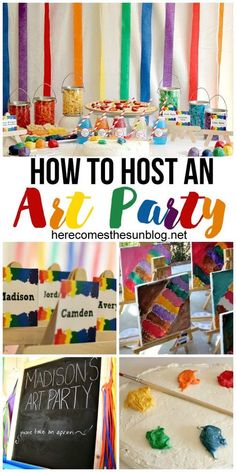 how to host an art party