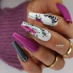 Nail Options, Sassy Nails, Summer Acrylic Nails, Fabulous Nails, Coffin Nails Designs, Fancy Nails, Dope Nails, Creative Nails