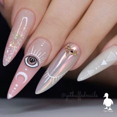 Summer Stiletto Nails, Organization Makeup, Stiletto Nail Art, Colorful Nails, Makeup Idea, Her Nails, Makeup Eyes