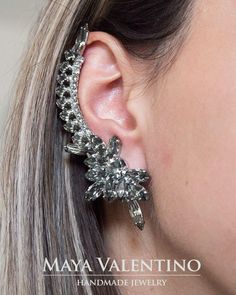 Swarovski Light Green Gray Crystal Silver Ear Climber Earrings Handmade Wedding Birthday Party Special Occasions Shinning Ear Cuff For Her. Swarovski earring, Light Green cuff, Gray Crystal earring, Silver Ear Climber, Earrings Handmade, Birthday Party gift, Special Occasions, Shinning Ear Cuff, ear jacket For Her, Wedding ear crawler,jewelry gift earring, diamond earring, gold silver crystal. Amazing ear cuff design, crystal ear cuff, great for bridal, prom, special occasion or a gift for a bes Rose Gold Ear Cuff, Climbing Earrings, Crystal Cluster Earrings, Champagne Earrings, Crystal Ear Cuff, Silver Ear Climbers, Ear Cuff Earrings, Ear Crawler, Ear Crawler Earrings