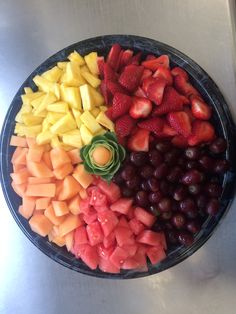 a bowl filled with different types of fruit