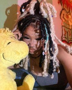 Bugged Out 111, Jaded Braids, Braids Protective Styles, Afro Punk Outfits, Kawaii Butterfly, Fem Faceclaims, High Fashion Hair, Cute Box Braids, Y2k Hairstyles