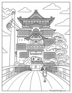 Ghibli Coloring Pages Free Printable, Sleeping Beauty Coloring Pages, Castle Coloring Page, Insect Coloring Pages, Fathers Day Coloring Page, Garden Coloring Pages