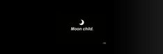 the moon child logo is shown in black and white, as well as an image of a crescent