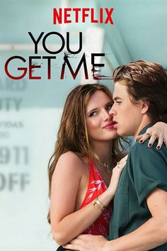 the poster for the movie you get me is shown with two people hugging each other