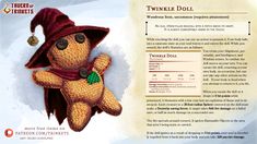 an image of a teddy bear with a hat on it's head in front of a website page