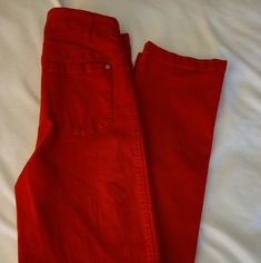 Brand New With Tags Raffinalla Red Dress Pants Red Stretch Full-length Pants, Red Stretch Full Length Pants, Red Stretch Pants For Spring, Red Fitted Trousers, Fitted Red Pants For Spring, Red Stretch Straight Leg Pants, Red Stretch Pants, Red Fitted Cotton Pants, Fitted Red Cotton Pants