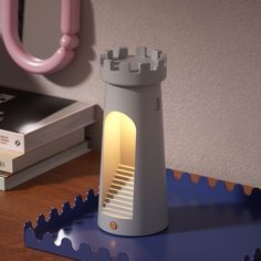 a light that is on top of a table